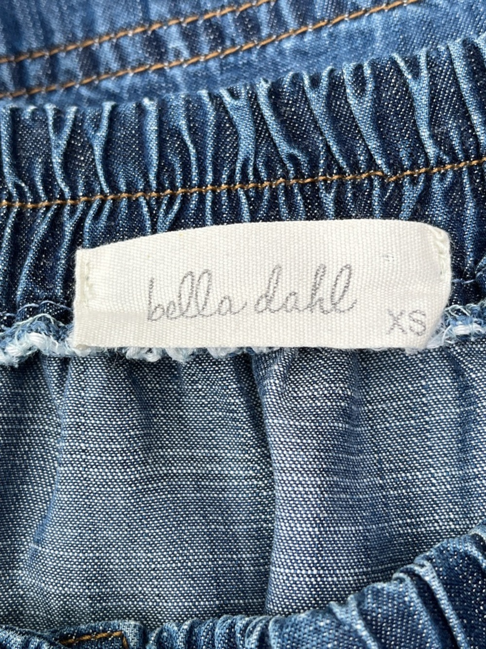 Bella Dahl Strapless Button Front Mini Dress 100% Tencel Size XS - Picture 7 of 8